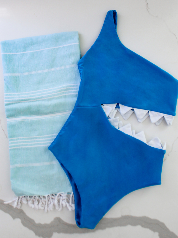 How to Make a "Shark Bite" One Piece Swimsuit